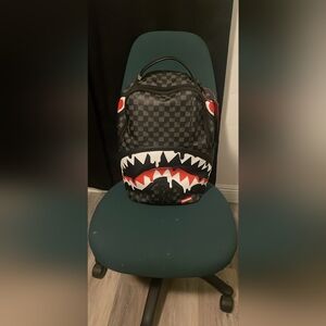 Sprayground Drip Check Shark Backpack